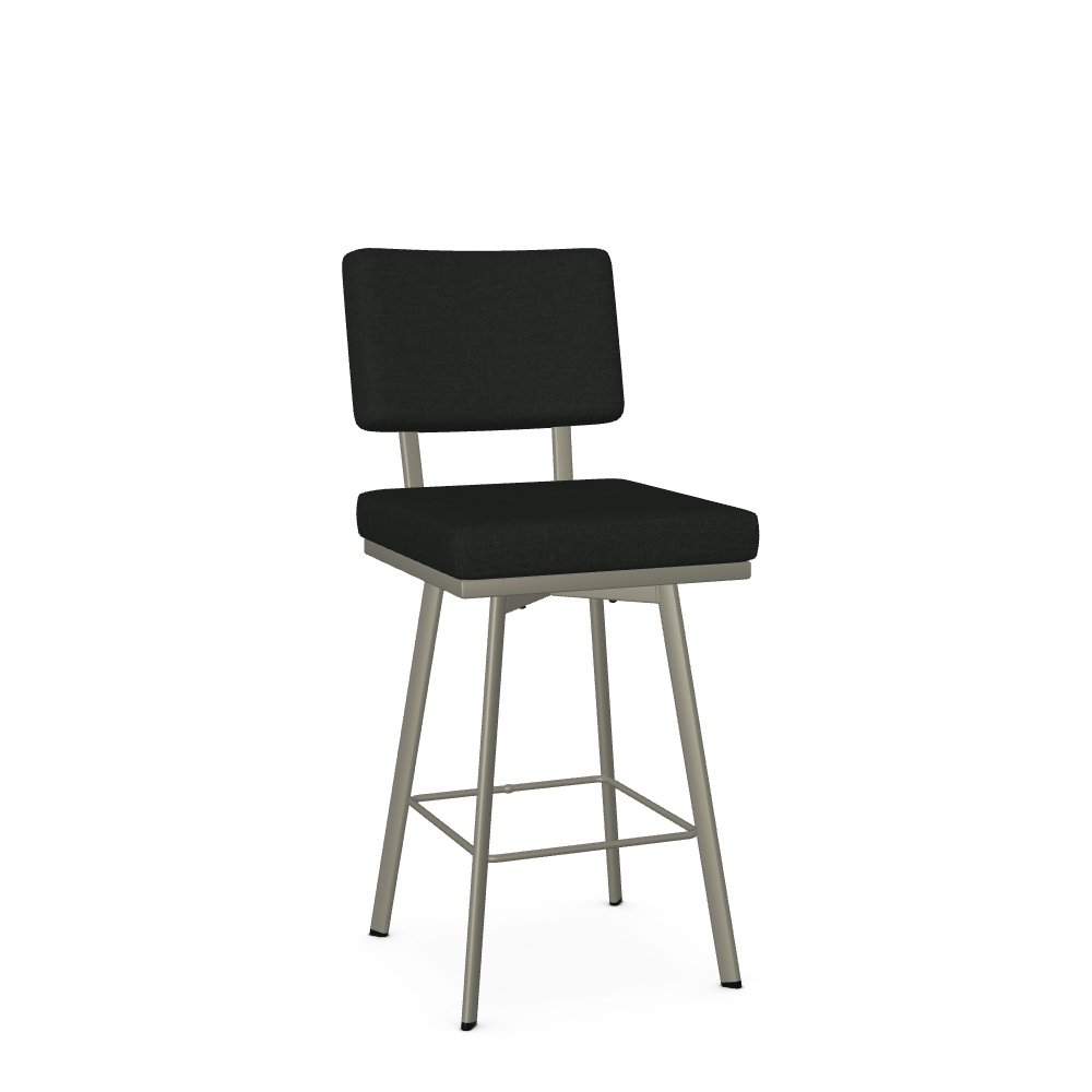 Contemporary Upholstered Counter Height Swivel Stool