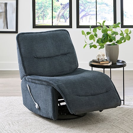 Armless Swivel Glider Recliner