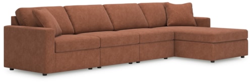 4-Piece Sectional With Chaise
