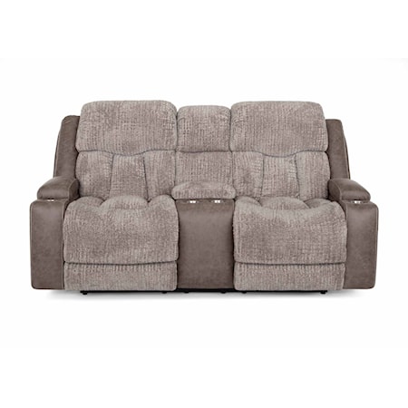 Power Reclining Console Loveseat