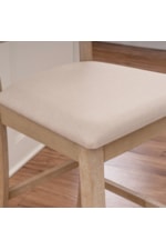 Linon Torino Transitional Counter Stool with Ladder Back