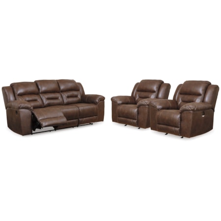 Reclining Sofa And 2 Power Recliners