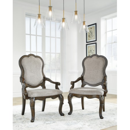 Dining Uph Arm Chair (2/Cn)