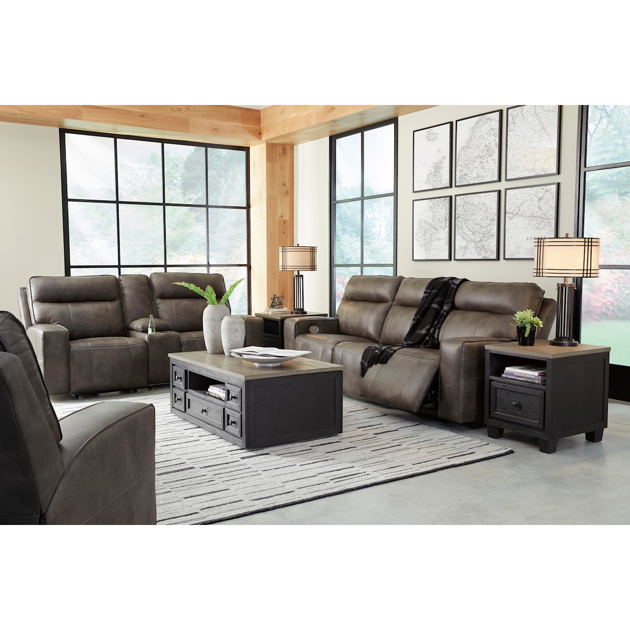 Signature Design by Ashley Game Plan Oversized Power Recliner