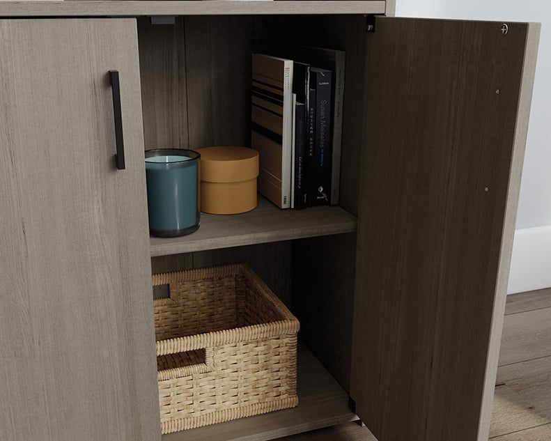 Sauder Beginnings 428234 Transitional 5Shelf Bookcase with Adjustable