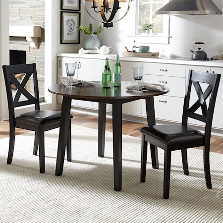 3-Piece Round Table Dining Set