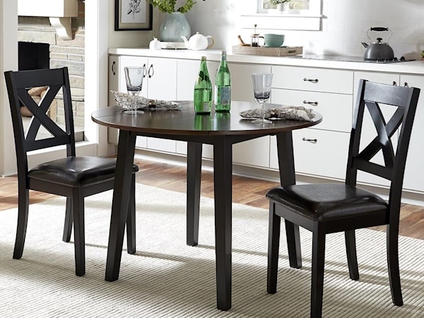 3-Piece Round Table Dining Set