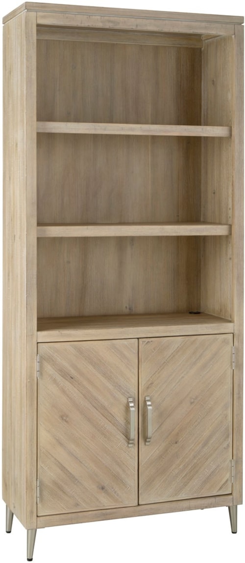 Transitional Bookcase with Adjustable Shelves