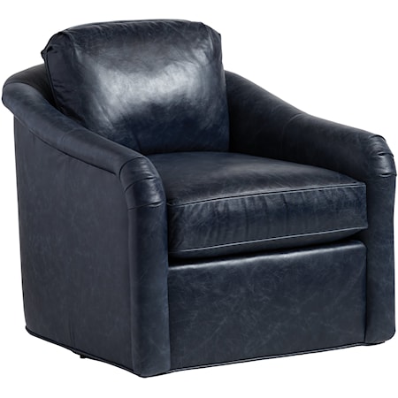 Hemley Leather Swivel Chair