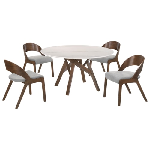 Contemporary 5-Piece Dining Set