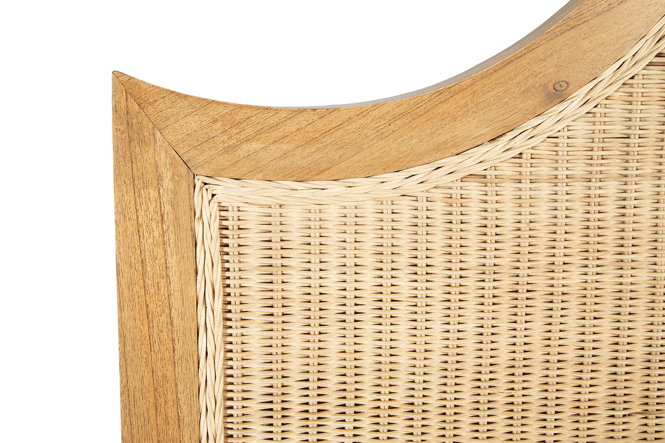 Furniture Classics Furniture Classics King Bed with Woven Rattan