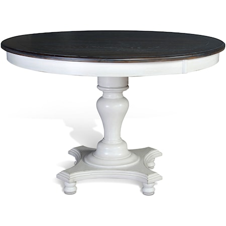 Round Counter Height Pedestal Table