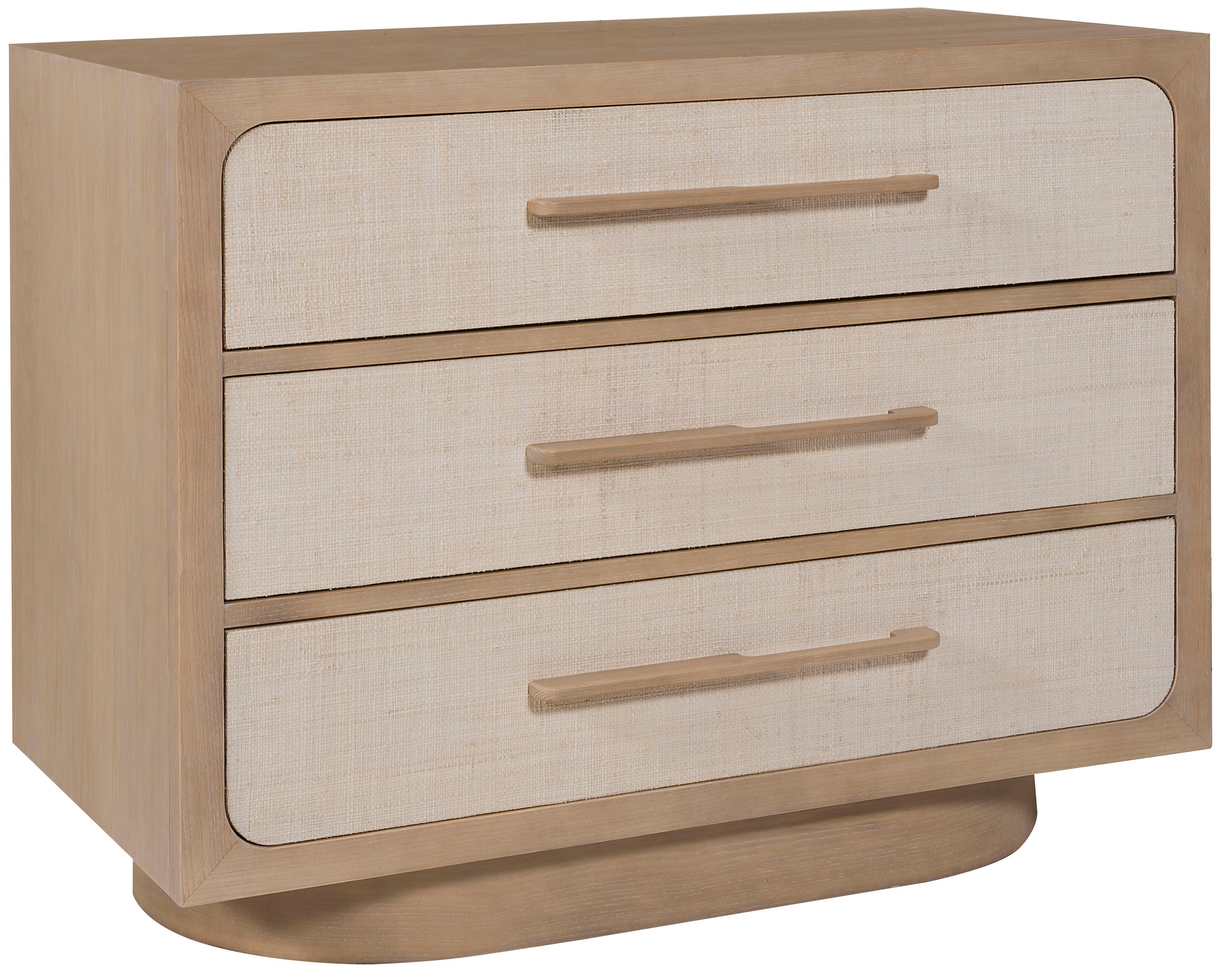 Wide 3-Drawer Nightstand