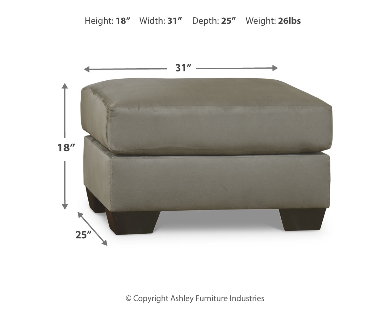 Ashley Signature Design Darcy Ottoman