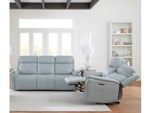 Power Reclining Sofa and Loveseat Set