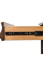 Liberty Furniture Rustic Traditions Three-Drawer Nightstand with Antique Brass Hardware