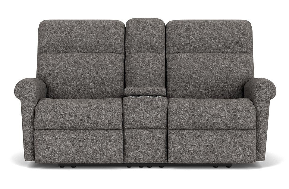 Flexsteel Davis Reclining Loveseat with Console