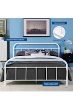 Modway Maisie Maisie Stainless Steel Twin Bed Frame By Modway