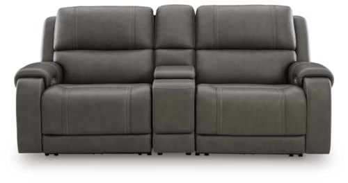 3-Piece Power Reclining Sectional Loveseat With Console