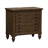 Transitional 6-Drawer Chest with USB Charging Port