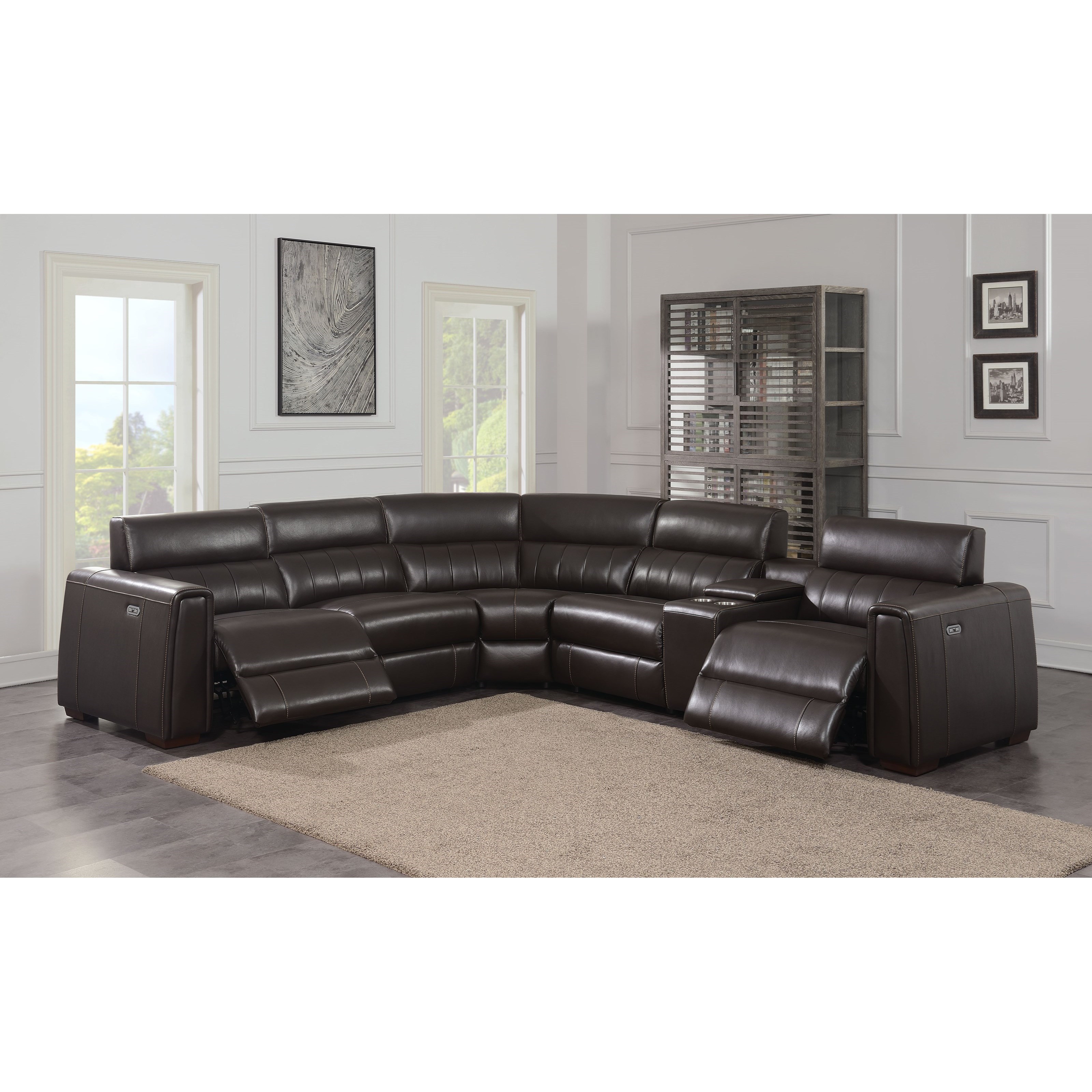 6-Piece Power Reclining Sectional