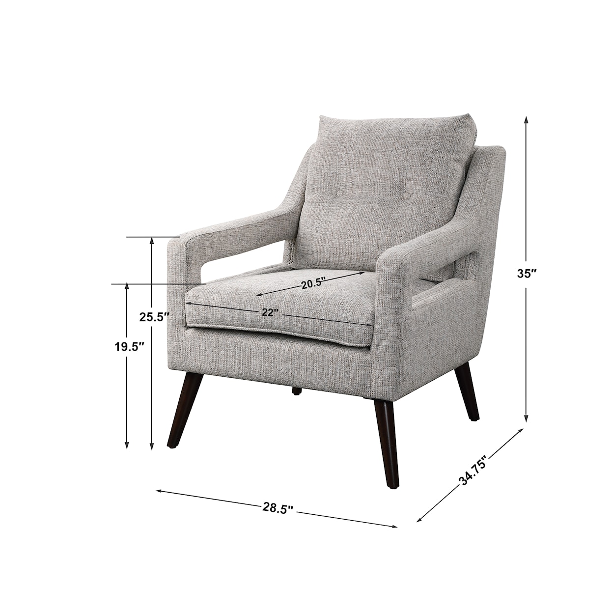 Uttermost O'Brien O'Brien Neutral Armchair