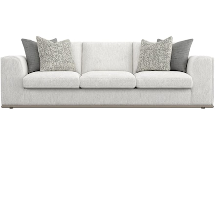 Contemporary Sofa with Throw Pillows