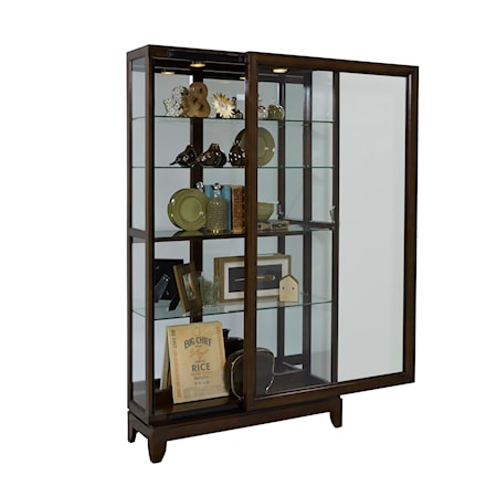 Two-Way Sliding Door Curio Cabinet