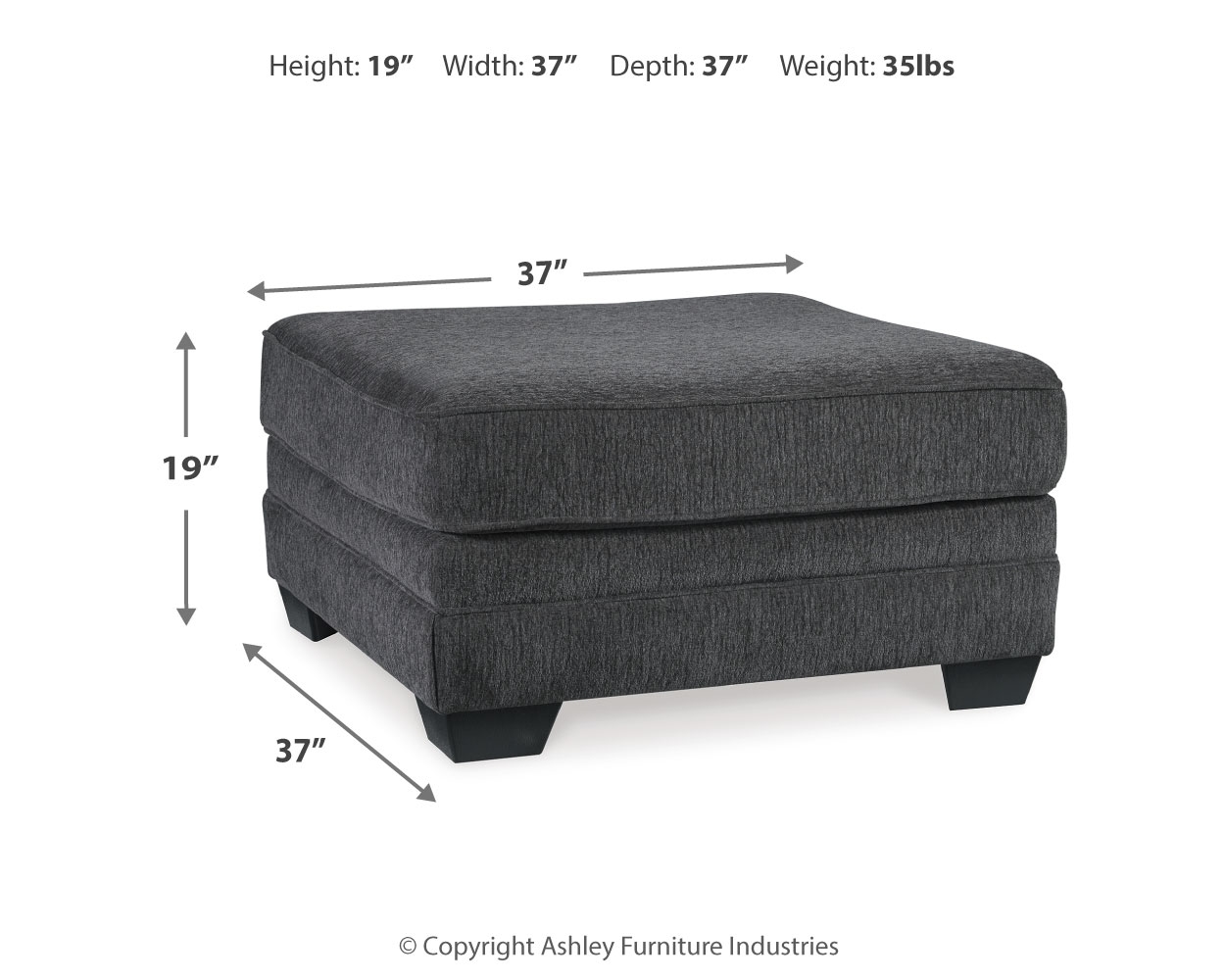 Oversized Accent Ottoman