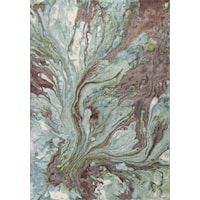 13'2" X 10'2" Seafoam Watercolors Area Rug