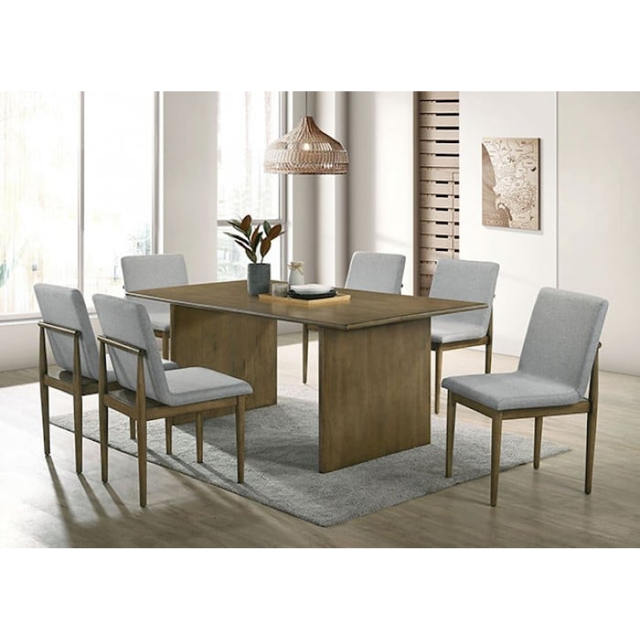 Furniture of America ST GALLEN 7-Piece Dining Set