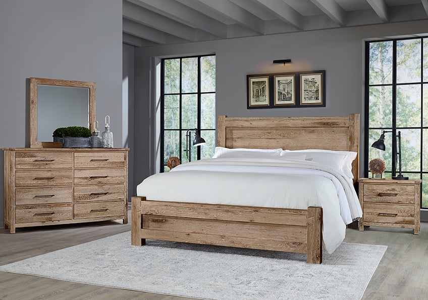 Vaughan Bassett Dovetail King Low Profile Bed