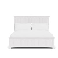 Cottage Queen Panel Bed with Board and Batten Design