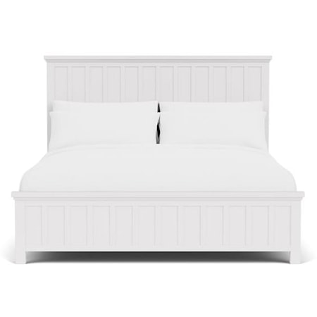 Cottage King Panel Bed with Low Profile Footboard