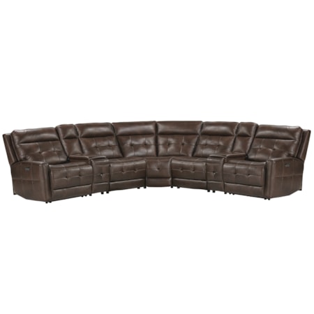 7-Piece Power Reclining Sectional Sofa