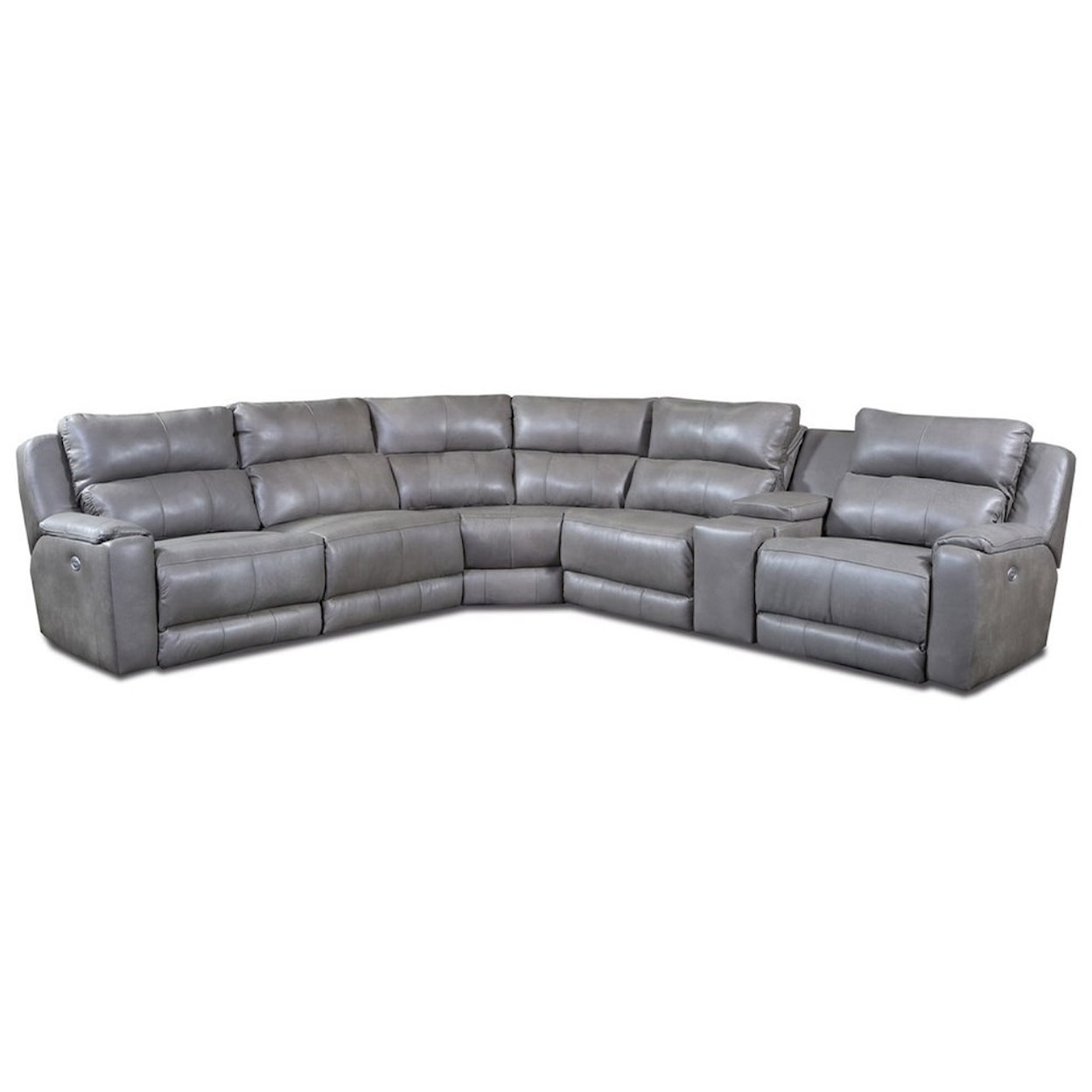 Powell's Motion Dazzle Sectional w/ Cup Holders and Power Headrests