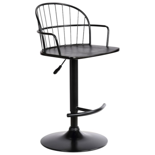 Transitional Adjustable Barstool