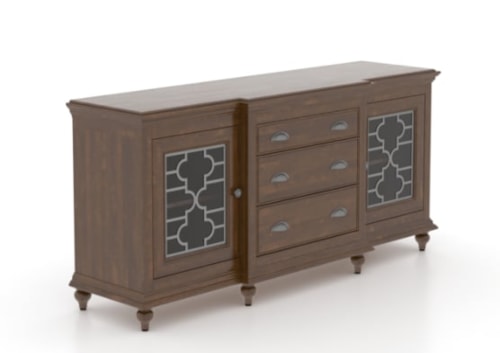 Customizable Buffet with Breakfront Design