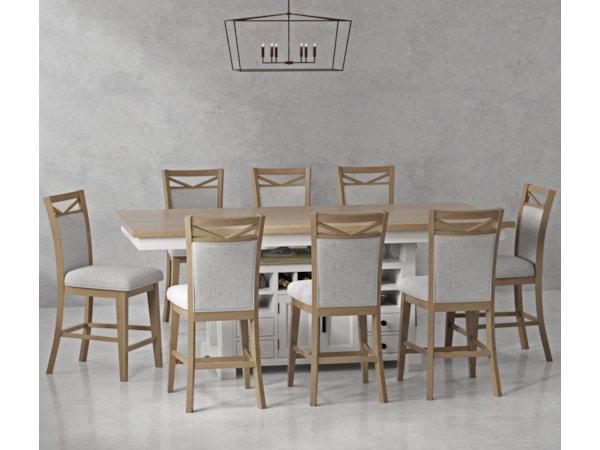 9-Piece Counter-Height Dining Set