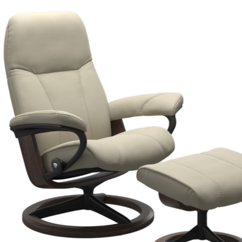 Small Reclining Chair with Signature Base