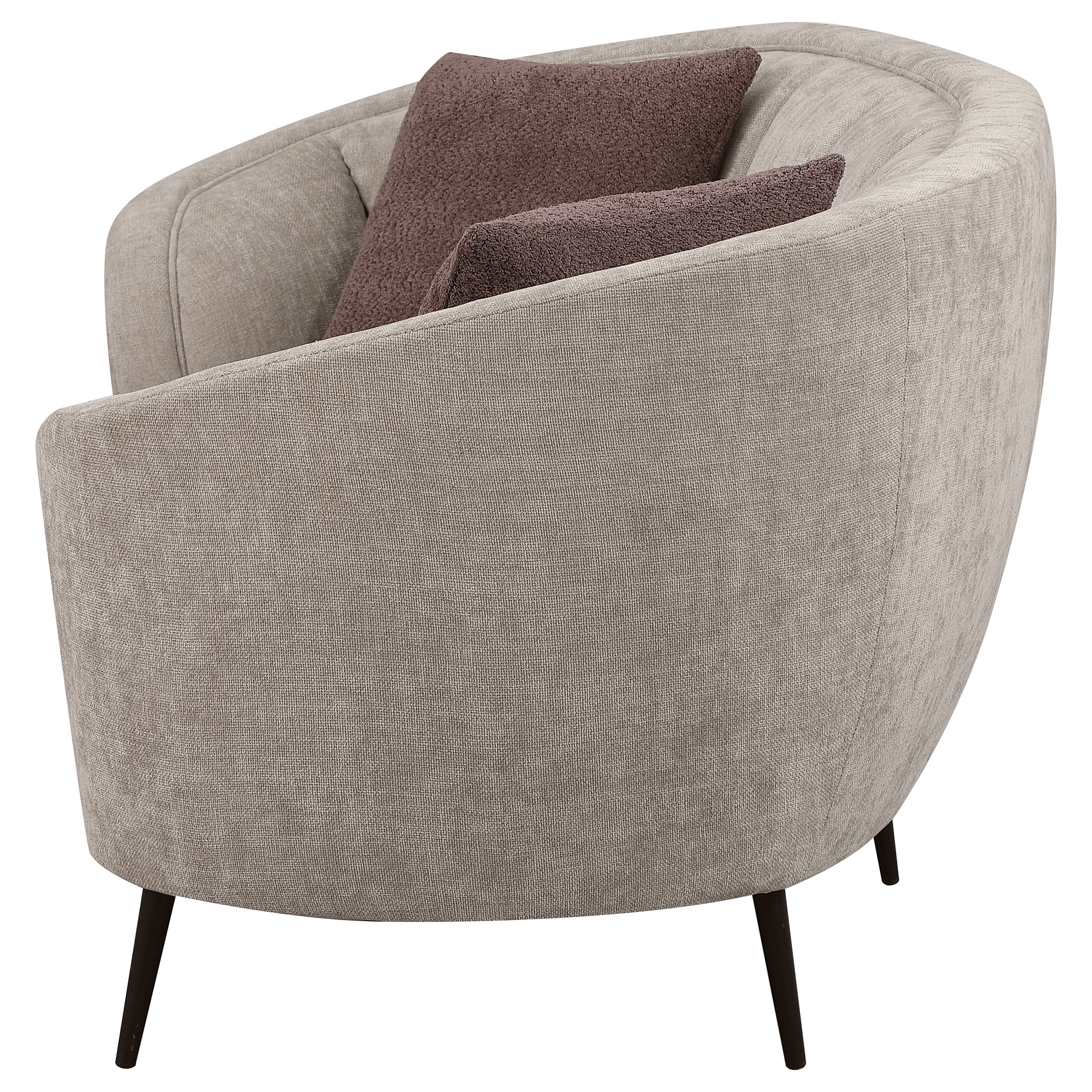 Coaster Ellorie Channel Back Curved Loveseat