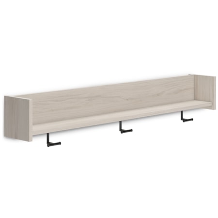 Wall Mounted Coat Rack W/Shelf