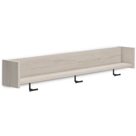 Wall Mounted Coat Rack W/Shelf