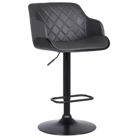 Upholstered Adjustable Bar Stool
