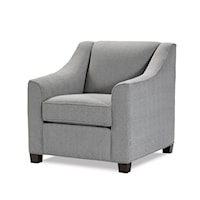 Casual Chair with Tapered Legs
