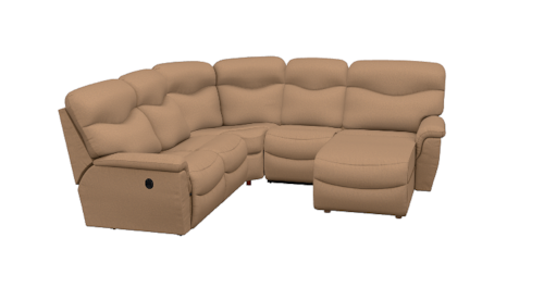 4-Piece Reclining Sectional Sofa with LAS Reclining Chaise