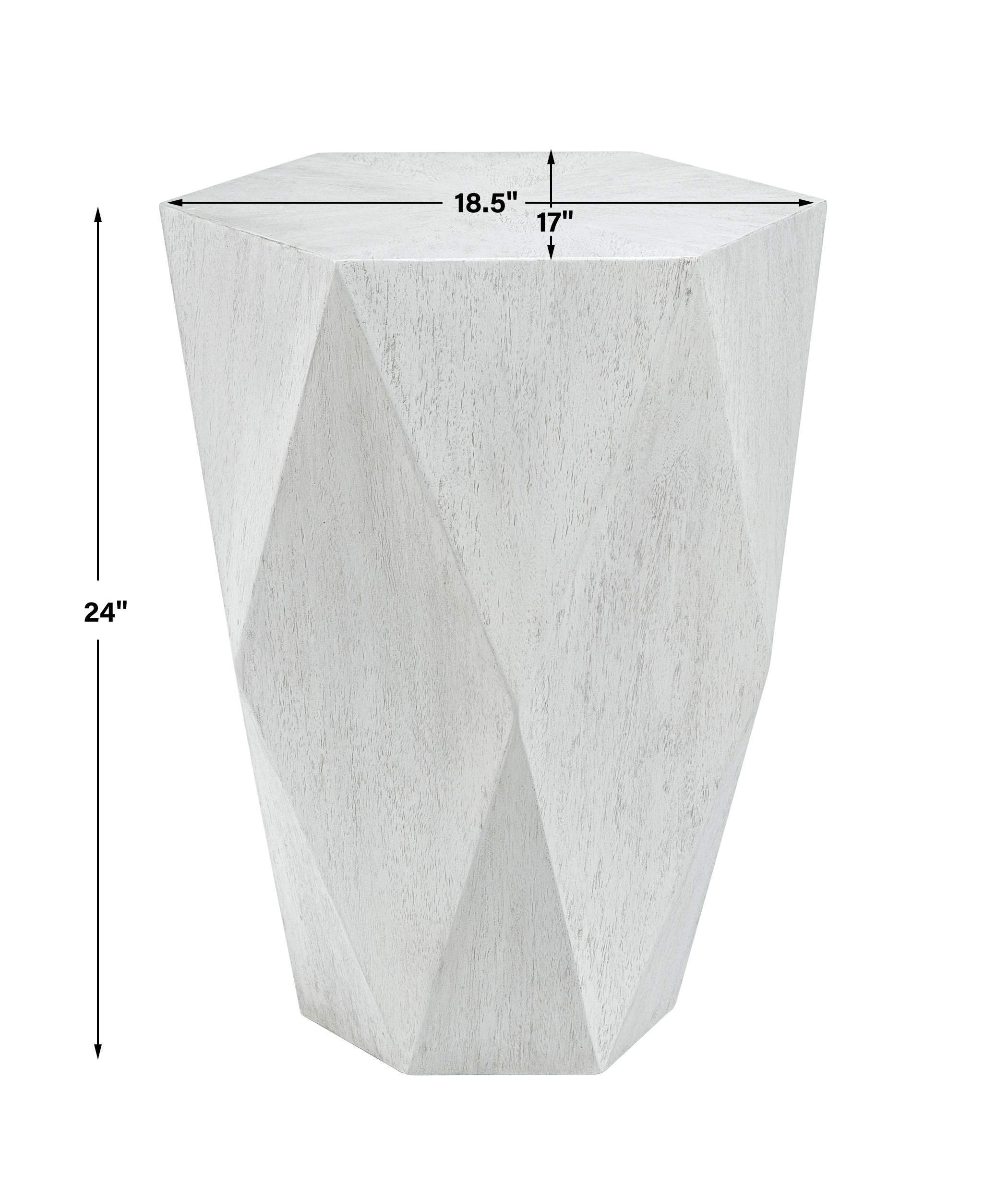 Uttermost Volker Volker White Side Table