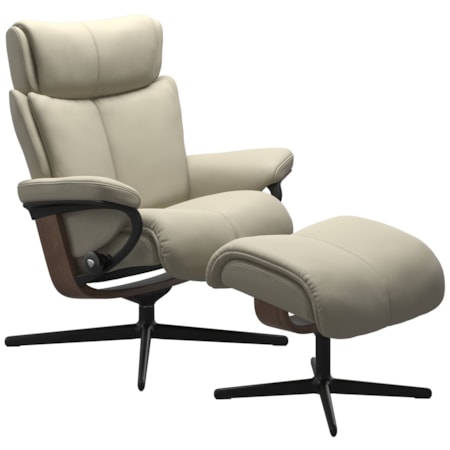 Medium Reclining Chair with Cross Base