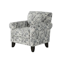 Accent Chair with Rolled Arms