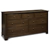 Durham Furniture Montgomery Triple Dresser